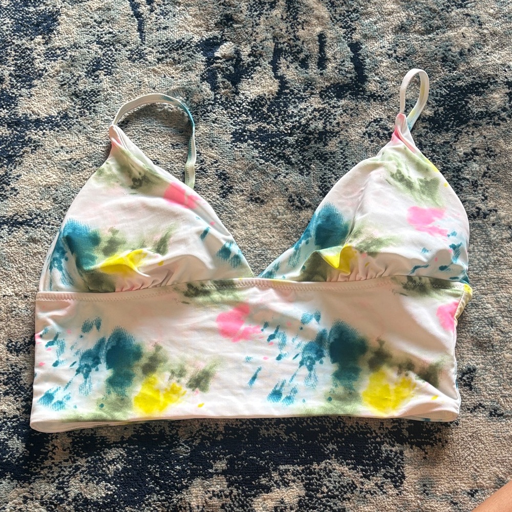 Old Navy Pastel Tie-Dye Bralette in Pink, Blue & Yellow